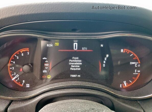 1C4SDJCT2JC431576 2018 DODGE DURANGO Blue Instrument cluster view