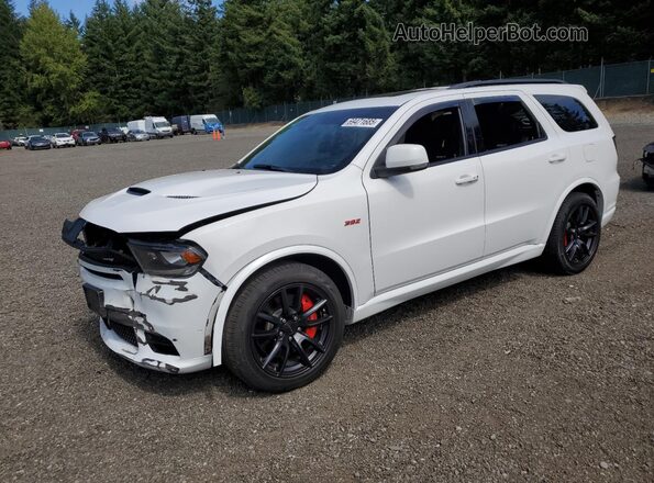 1C4SDJGJ1JC304939 2018 DODGE DURANGO White წინა მარცხენა ხედი სამი მეოთხედიდან