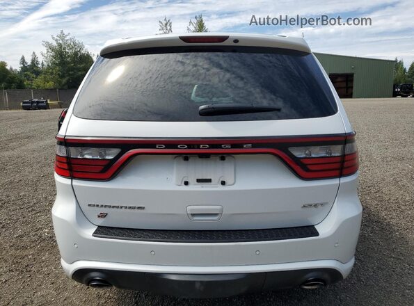 1C4SDJGJ1JC304939 2018 DODGE DURANGO White უკანა ხედი