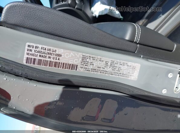 1C4SDJGJXRC112009 2024 DODGE DURANGO Серый Вид подкапотного пространства