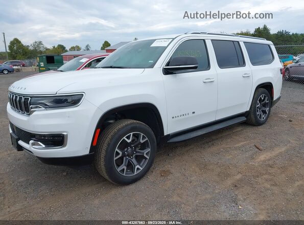 1C4SJSDP0RS105065 2024 JEEP WAGONEER L White Առջևի ձախ երեք քառորդ տեսարան