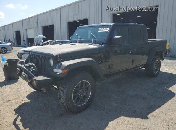 1C6HJTAG5ML515875 2021 JEEP GLADIATOR Черный Передняя левая четверть