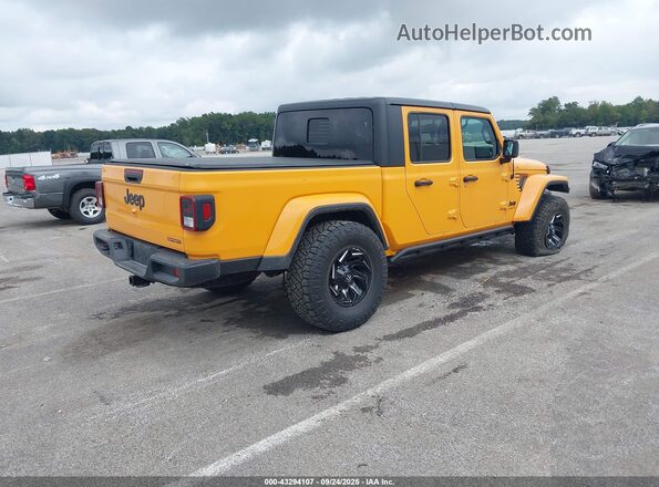 1C6HJTAG6ML543524 2021 JEEP GLADIATOR Yellow Tył prawy