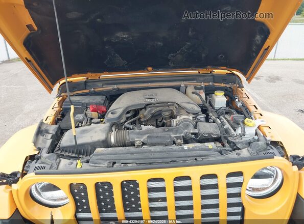 1C6HJTAG6ML543524 2021 JEEP GLADIATOR Yellow Widok z tyłu