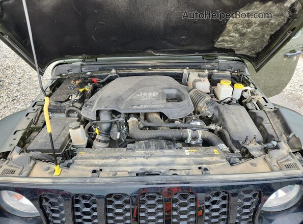 1C6JJTAM2PL593297 2023 JEEP GLADIATOR Green უკანა სალონის ხედი
