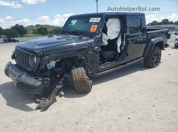 1C6PJTAG2SL502834 2025 JEEP GLADIATOR Black წინა მარცხენა ხედი სამი მეოთხედიდან