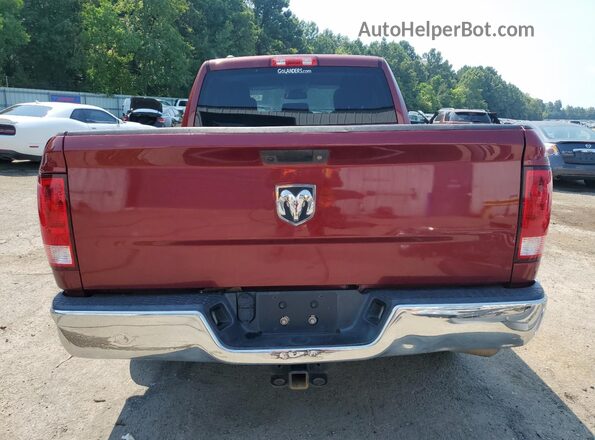 1C6RR6FG0JS340198 2018 RAM 1500 Burgundy Rear view