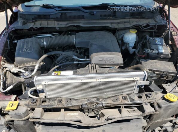 1C6RR6FG0JS340198 2018 RAM 1500 Burgundy Rear interior view