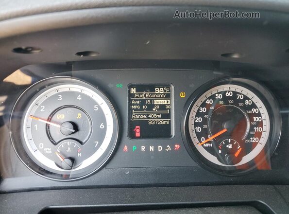 1C6RR7FG7JS235759 2018 RAM 1500 Blue Widok zestawu wskaźników