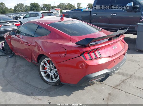 1FA6P8CF3R5435766 2024 FORD MUSTANG Красный Задняя левая четверть