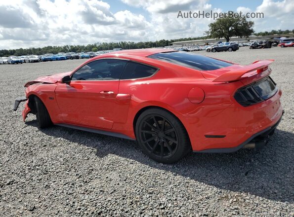 1FA6P8CF4J5159084 2018 FORD MUSTANG Red Trasero izquierdo