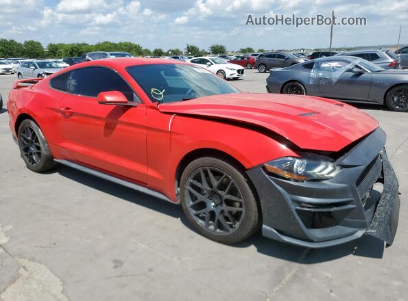 1FA6P8TH0J5118159 2018 FORD MUSTANG Red Delantero derecho