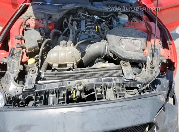 1FA6P8TH0J5118159 2018 FORD MUSTANG Red Vista interior trasera