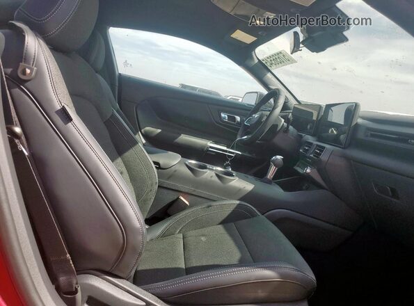 1FA6P8TH2S5116267 2025 FORD MUSTANG Maroon Rear seats view