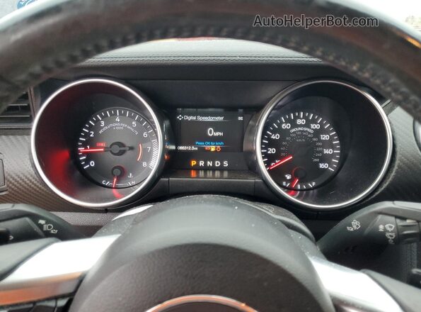 1FA6P8TH4J5162083 2018 FORD MUSTANG Blue Widok zestawu wskaźników