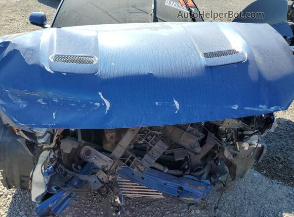 1FA6P8TH5J5127973 2018 FORD MUSTANG Blue უკანა სალონის ხედი