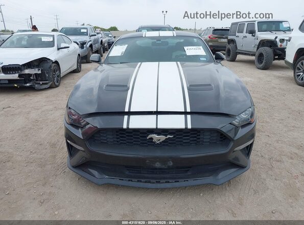 1FA6P8TH5K5102105 2019 FORD MUSTANG Черный Вид щитка приборов