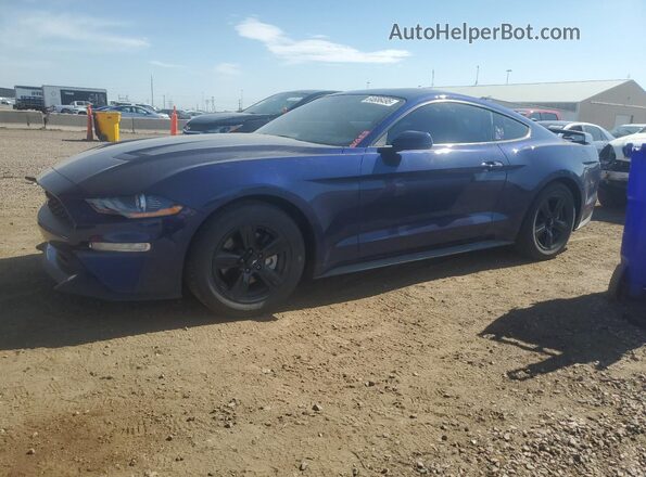 1FA6P8TH7J5119082 2018 FORD MUSTANG Blue Vista tres cuartos delantera izquierda