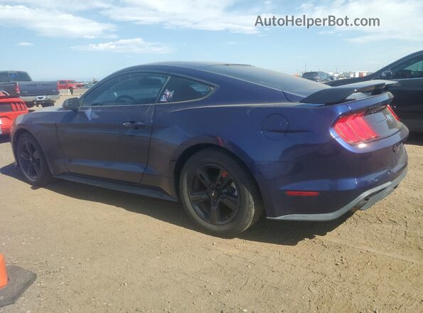 1FA6P8TH7J5119082 2018 FORD MUSTANG Blue Trasero izquierdo