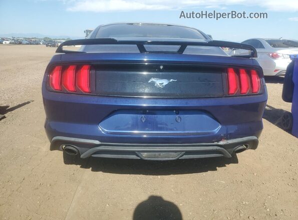 1FA6P8TH7J5119082 2018 FORD MUSTANG Blue Vista trasera