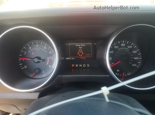 1FA6P8TH7J5119082 2018 FORD MUSTANG Blue Vista del cuadro de instrumentos