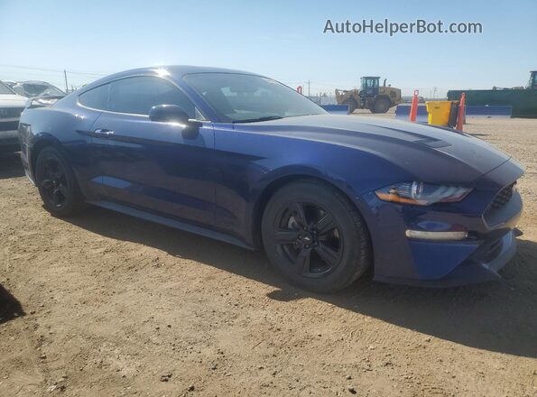 1FA6P8TH7J5119082 2018 FORD MUSTANG Blue Delantero derecho