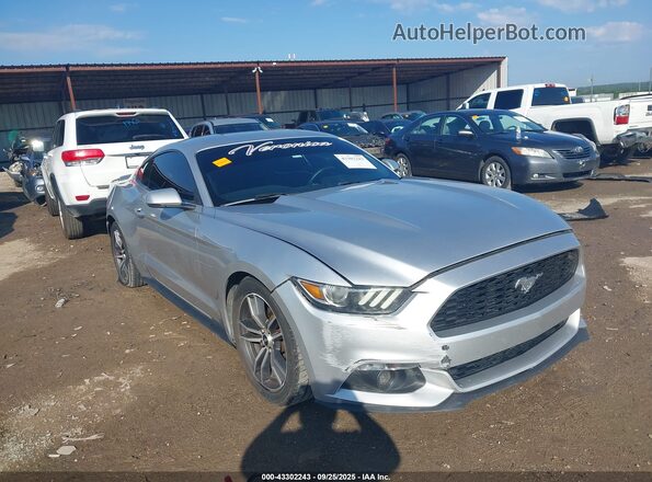 1FA6P8TH8H5226426 2017 FORD MUSTANG Серебряный Передняя правая четверть