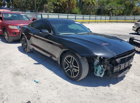 1FA6P8TH8J5162233 2018 FORD MUSTANG Black Delantero derecho