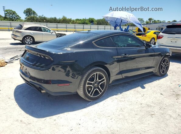 1FA6P8TH8J5162233 2018 FORD MUSTANG Black Trasero derecho
