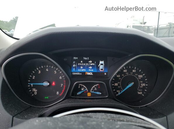 1FADP3F23JL267436 2018 FORD FOCUS White Instrument cluster view