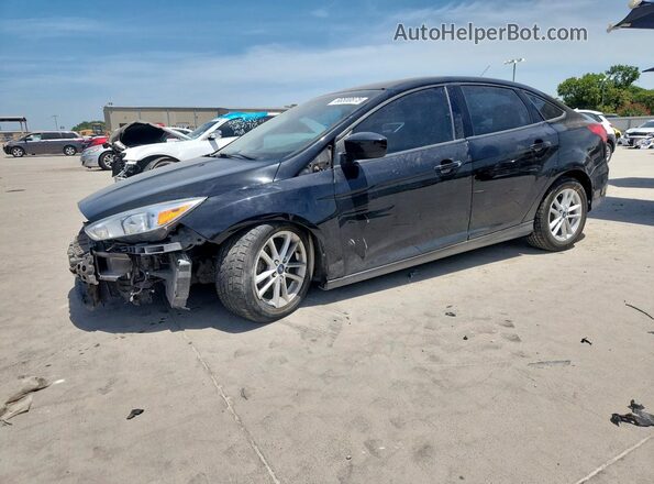 1FADP3F26JL315382 2018 FORD FOCUS Black Vista tres cuartos delantera izquierda