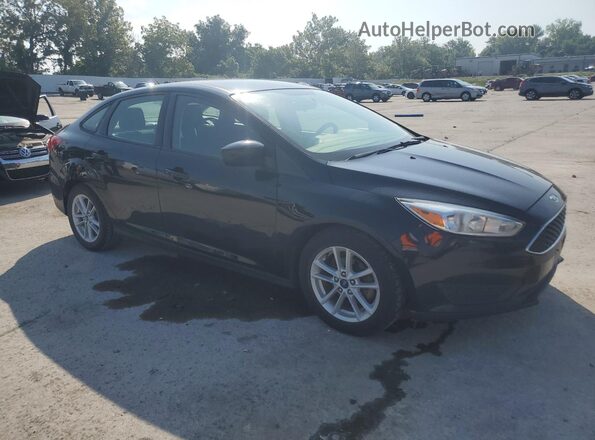 1FADP3F27JL204517 2018 FORD FOCUS Black Передня права чверть