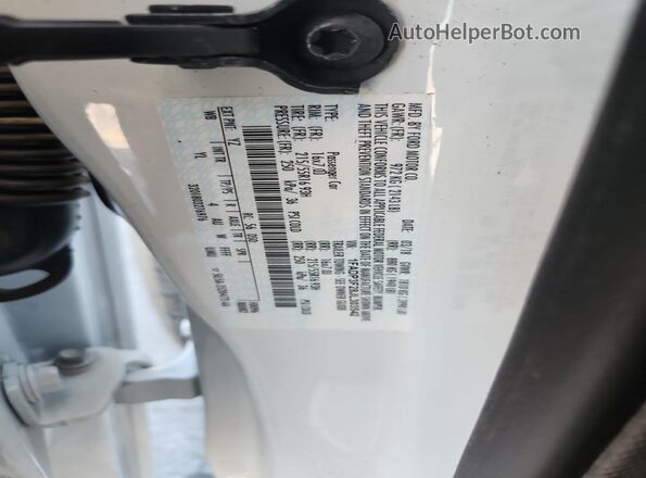 1FADP3F28JL303542 2018 FORD FOCUS White Vista de la etiqueta del VIN