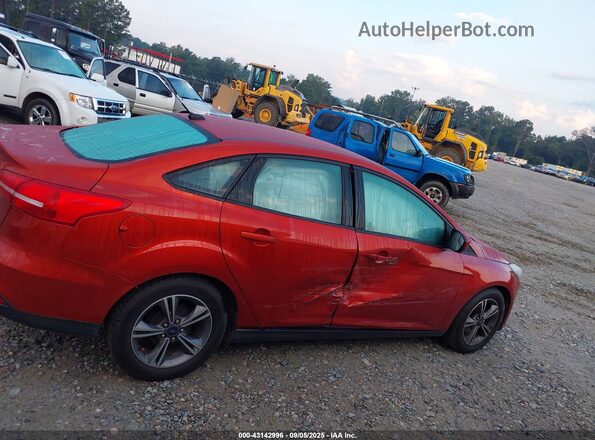 1FADP3F29JL265237 2018 FORD FOCUS Maroon Rear interior view