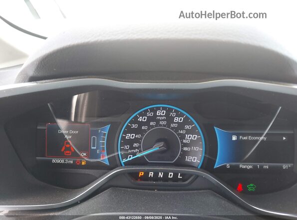 1FADP5AU2JL100151 2018 FORD C-MAX HYBRID White Widok tylnych siedzeń