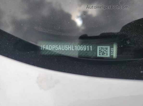 1FADP5AU5HL106911 2017 FORD C-MAX White სალონის 360-გრადუსიანი ხედი
