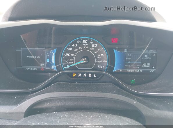 1FADP5CU6GL108498 2016 FORD C-MAX ENERGI White უკანა სავარძლების ხედი