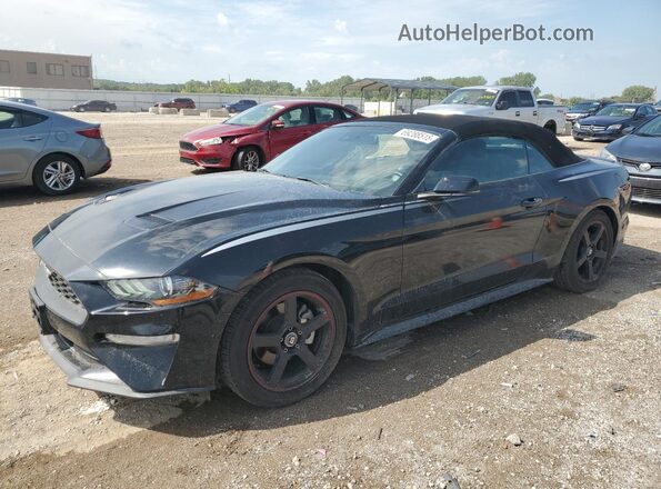 1FATP8UH7K5149993 2019 FORD MUSTANG Черный Передняя левая четверть