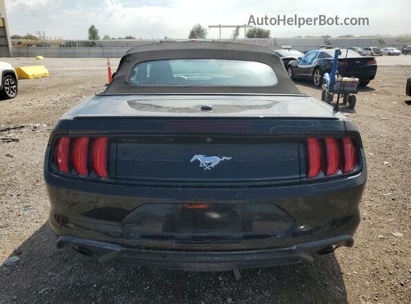 1FATP8UH7K5149993 2019 FORD MUSTANG Черный Вид сзади