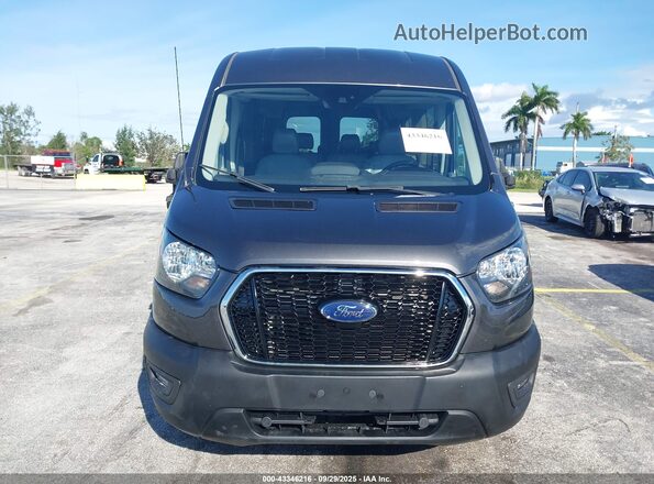 1FBAX2CM9GKA29610 2016 FORD TRANSIT-350 Gray Widok z przodu