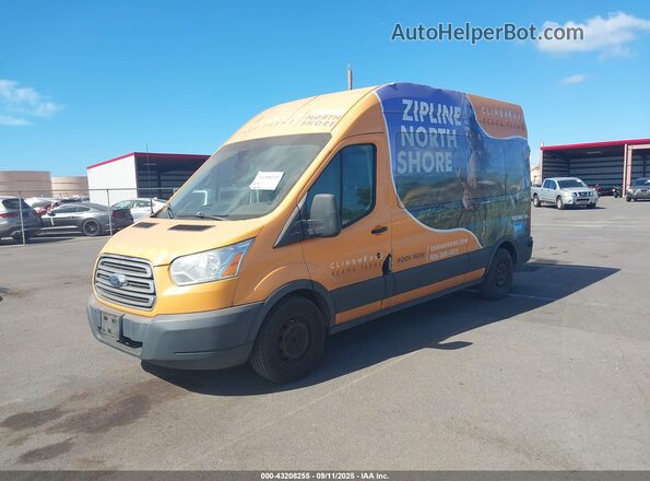 1FBAX2XG1GKB31388 2016 FORD TRANSIT-350 Оранжевый Передняя левая четверть