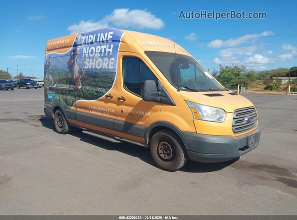 1FBAX2XG1GKB31388 2016 FORD TRANSIT-350 Оранжевый Передняя правая четверть