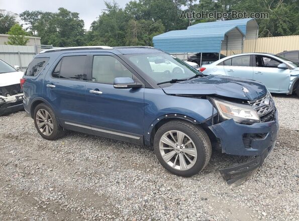 1FM5K7F80JGA28309 2018 FORD FORD EXPLORER Blue Передня права чверть