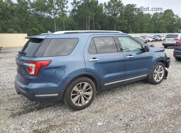 1FM5K7F80JGA28309 2018 FORD FORD EXPLORER Blue Задня права чверть
