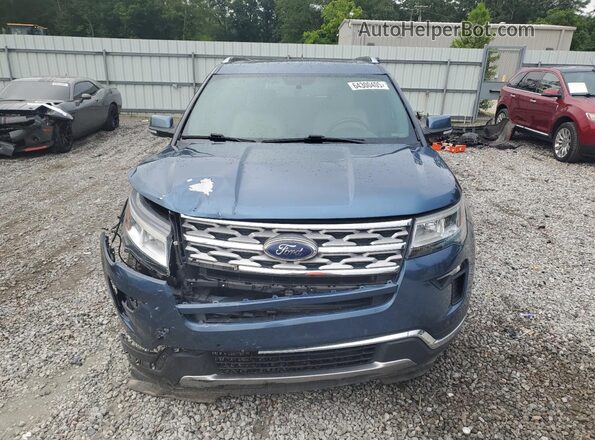 1FM5K7F80JGA28309 2018 FORD FORD EXPLORER Blue Вид спереду