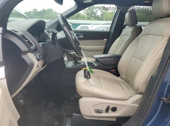 1FM5K7F80JGA28309 2018 FORD FORD EXPLORER Blue Вид салону спереду