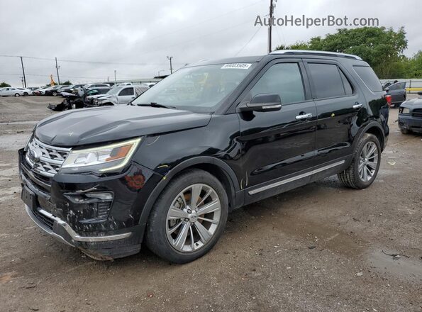 1FM5K7F80JGA89529 2018 FORD FORD EXPLORER Black Առջևի ձախ երեք քառորդ տեսարան