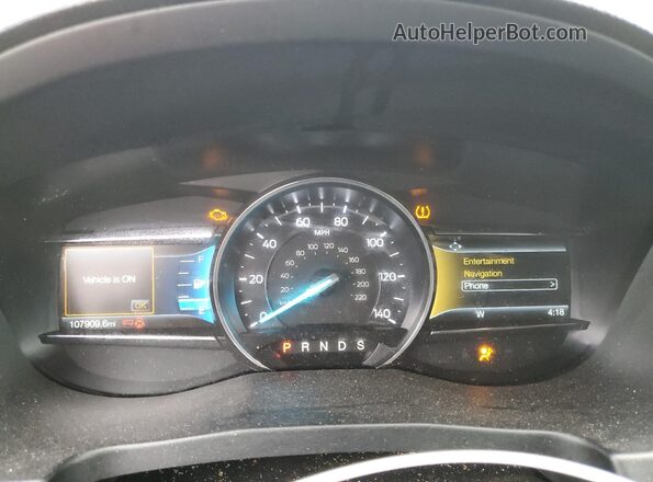 1FM5K7F80JGA89529 2018 FORD FORD EXPLORER Black Սարքավորումների վահանակի տեսք