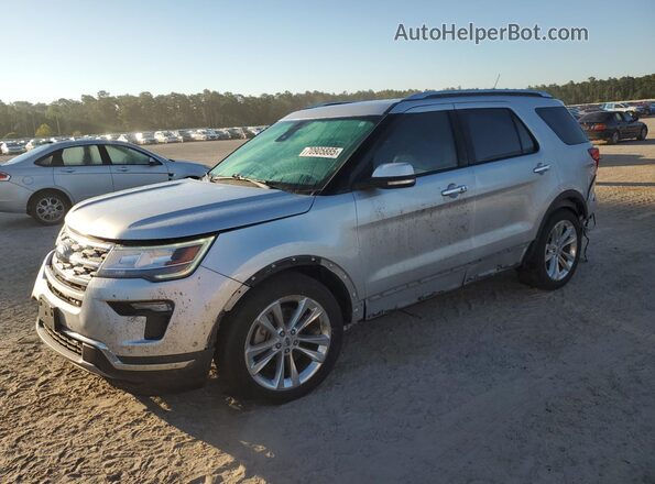 1FM5K7F80JGC51644 2018 FORD FORD EXPLORER Серебряный Передняя левая четверть