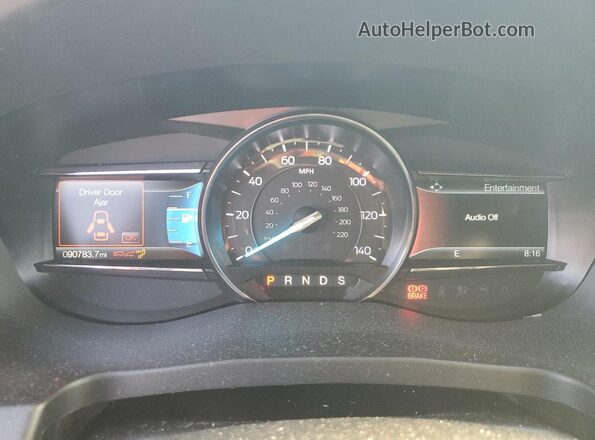 1FM5K7F80JGC51644 2018 FORD FORD EXPLORER Серебряный Вид щитка приборов